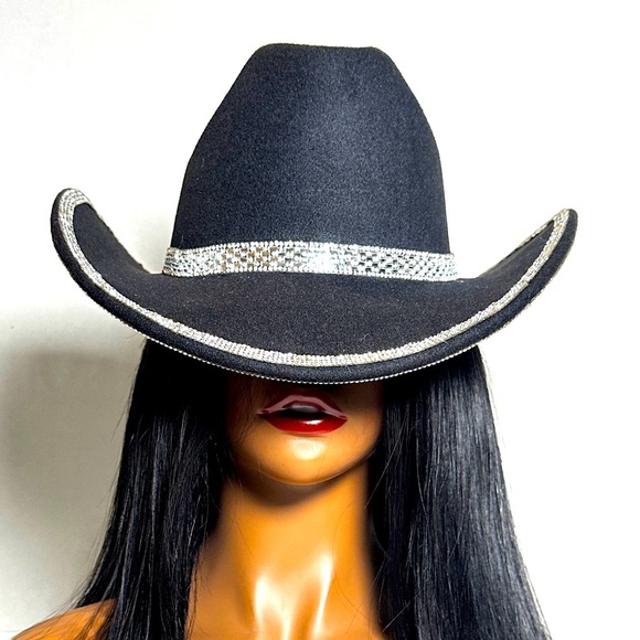 COPY - Western Rhinestone Black Cowboy Hat | Custom Made - Picture 1 of 6